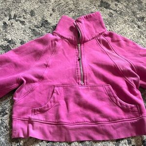 Lululemon scuba, high neck, sonic pink